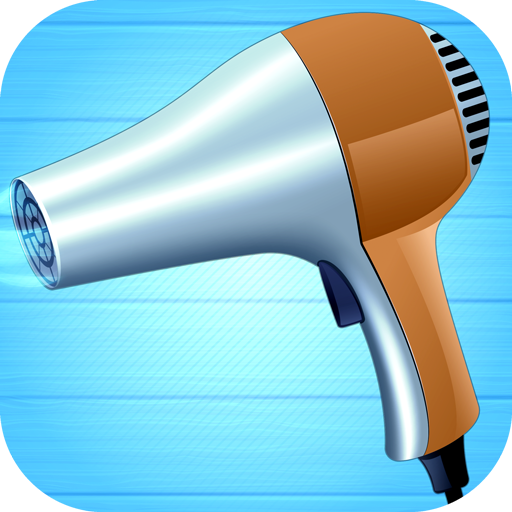 Relaxing hair dryer (sound eff