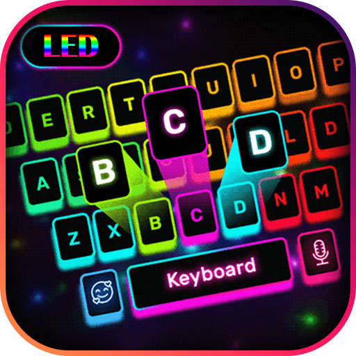 Neon LED Keyboard - RGB, Emoji