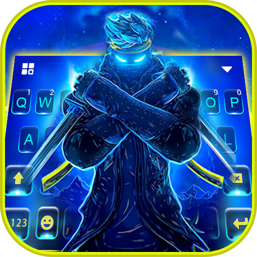 Neon Blue Ninja Theme