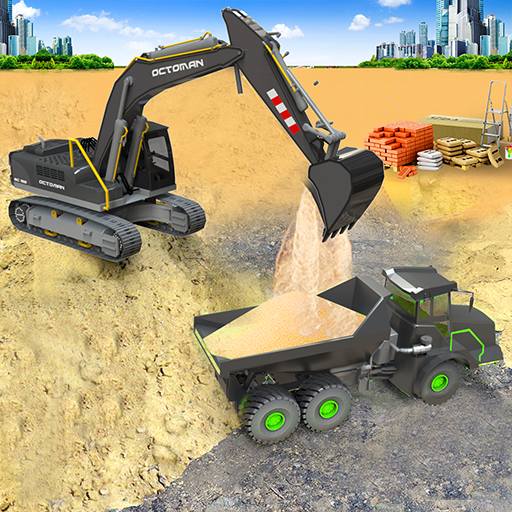 砂 挖掘机 卡车 驾驶 拯救 模拟器 游戏