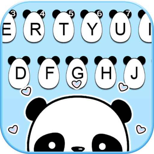Fundo do Teclado Cute Panda Ba