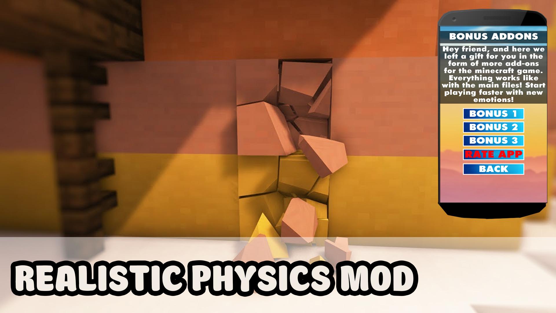 Скачать Realistic Physics Mod For MCPE на ПК | Официальный представитель  GameLoop