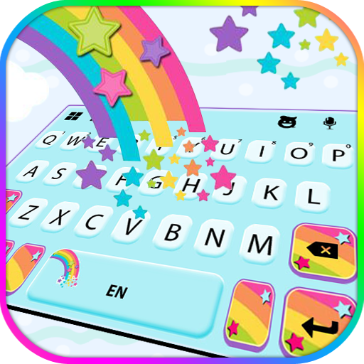 Rainbow Stars Keyboard Theme