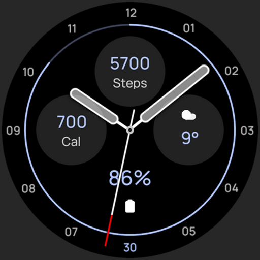 OLED Analog Watch face