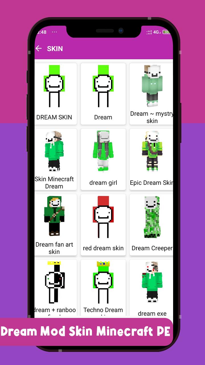 Скачать Dream Mod Skin Minecraft PE на ПК | Официальный представитель  GameLoop