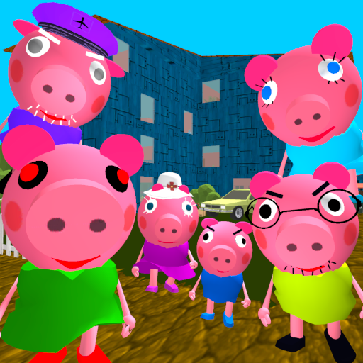 Piggy Neighbor. Family Escape Obby House 3D