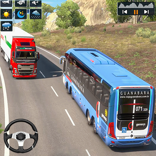 Hill Bus Driving Bus Game 3D
