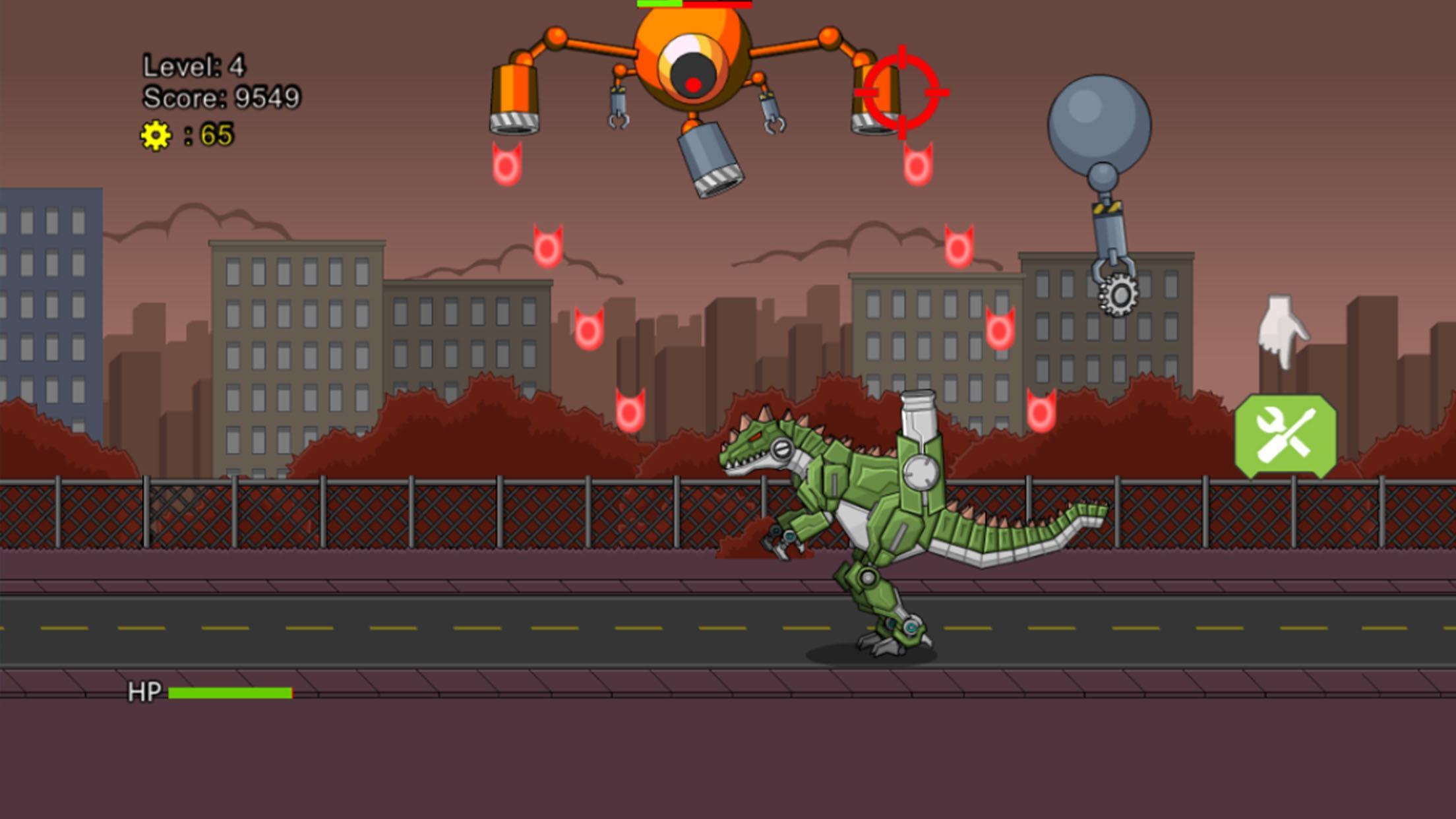 Download Robot Dino T-Rex Attack android on PC