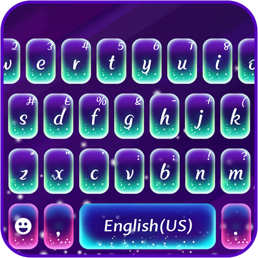 Purple Glow Keyboard Theme