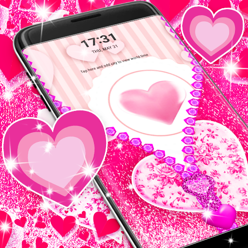 Pink lock screen
