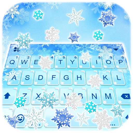 Snowflake Gravity Keyboard Bac
