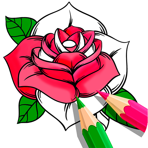 Flower Coloring Book