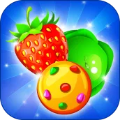 Fruits and Vegetable Crush: Rescue Pet Puzzle Game