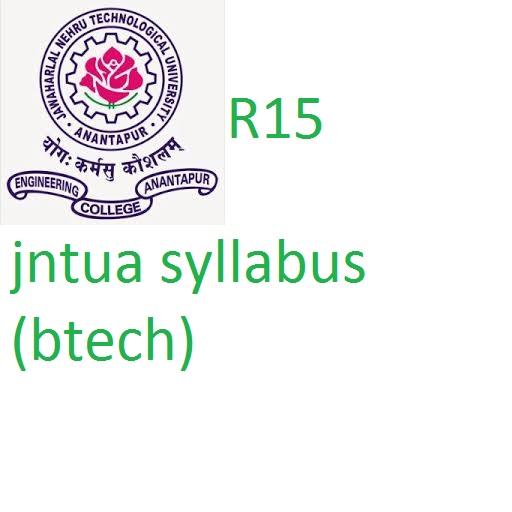 JNTUA  SYLLABUS(btech)