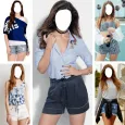 Women Shorts Outfit Photo Suit