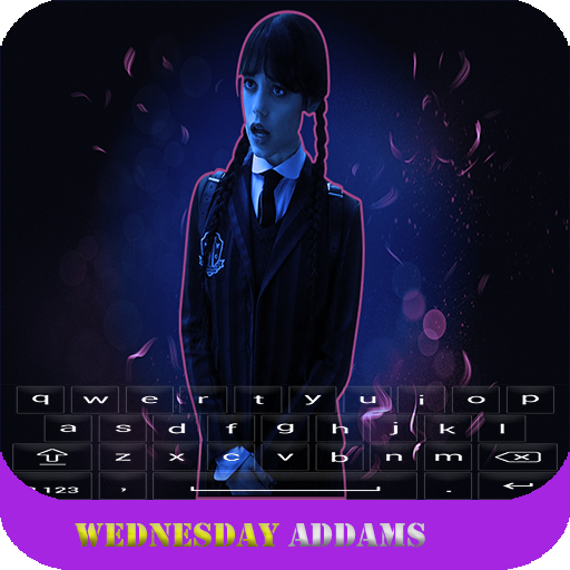 keyboard: wednesday addams