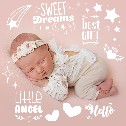 बेबी फोटो स्टिकर Baby Photo Stickers