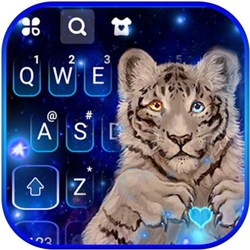 Galaxy Neon Tiger Keyboard The