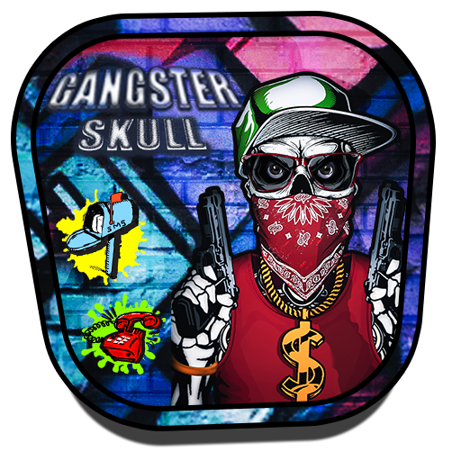 Thug Skull Graffiti Launcher Theme