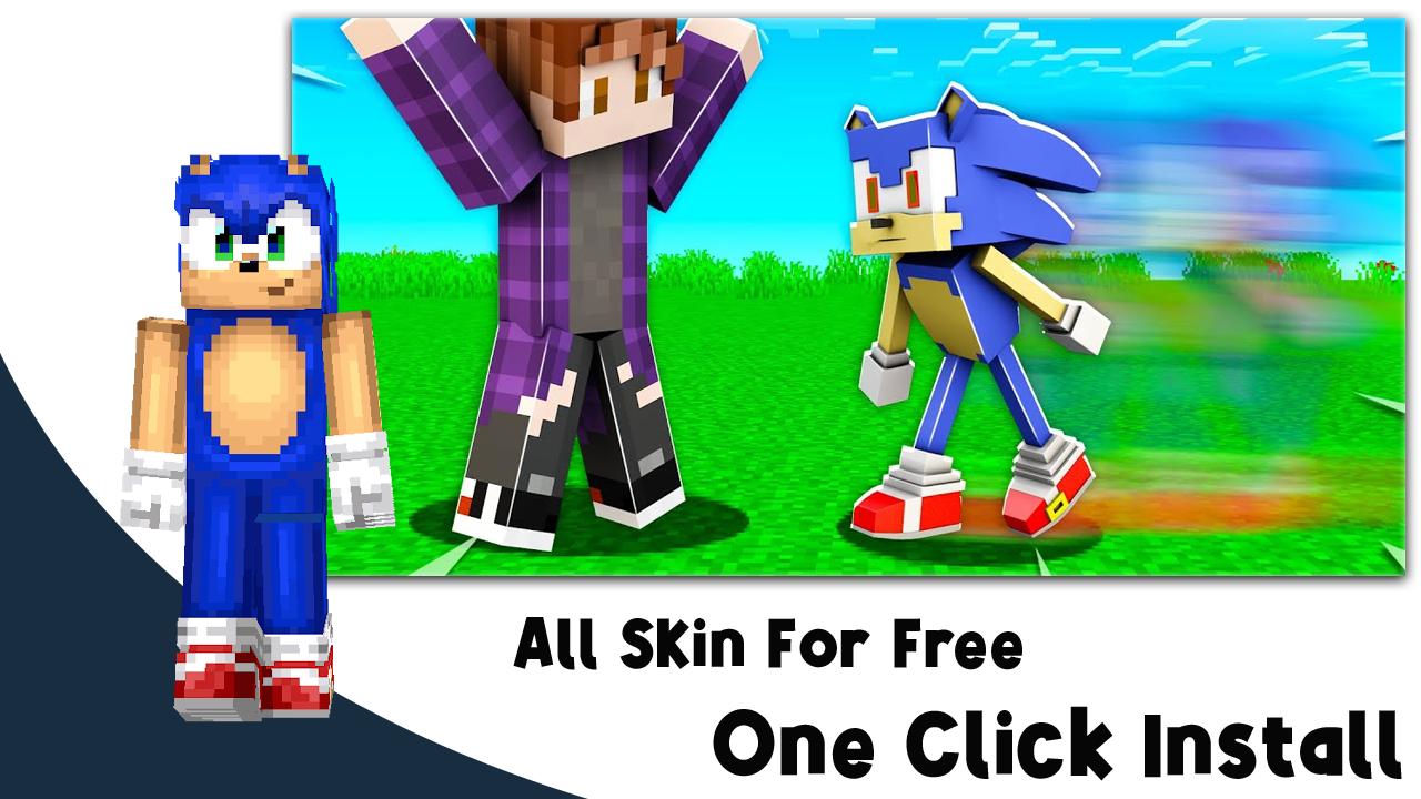 Sonic (Sonic Boom Skin Series) Minecraft Skin