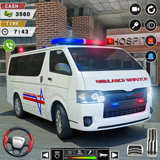 xe cấp cứu ô tô game Sim 3D