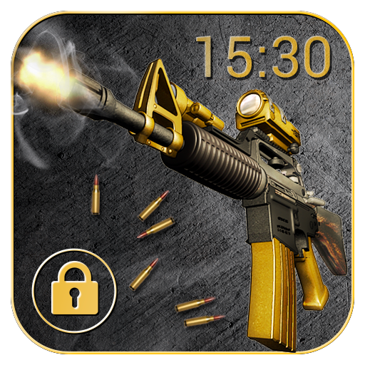 Cool Gun Shooting Lock Screen App