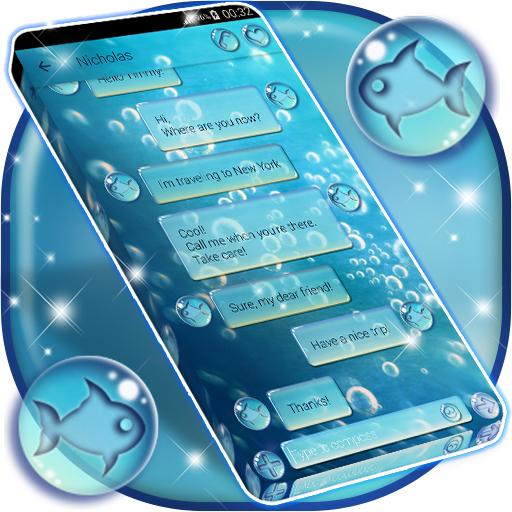 Tema de SMS de bolhas de água