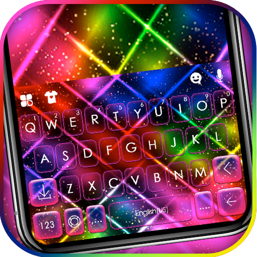 Color Neon Flash Keyboard Them
