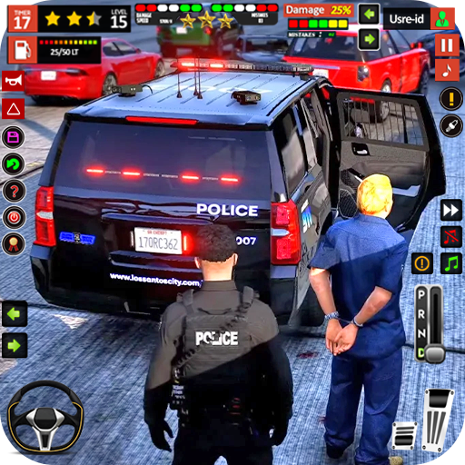 Jogo de carro de polícia 3D