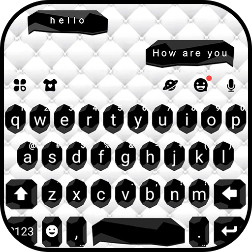 Black White SMS Klavye Teması