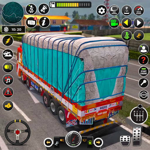 インドのトラック不気味なスタントゲーム上り坂の山のトラック