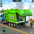 sampah truk pengemudi simulato