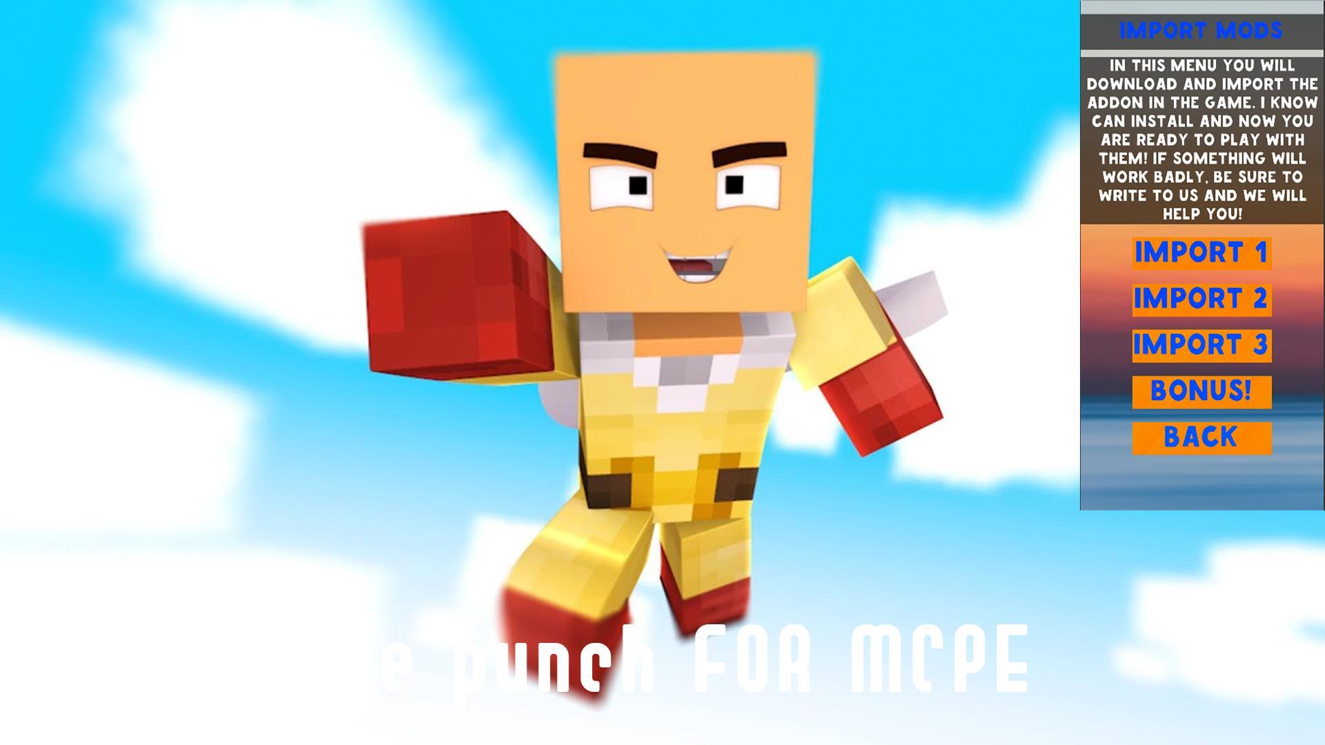 Download One Punch Mod for Minecraft PE android on PC