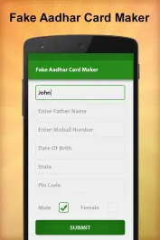 Fake Aadhar Card Id Generator