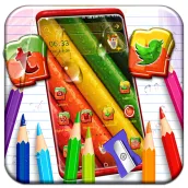 Color Pencil Water Drop Theme