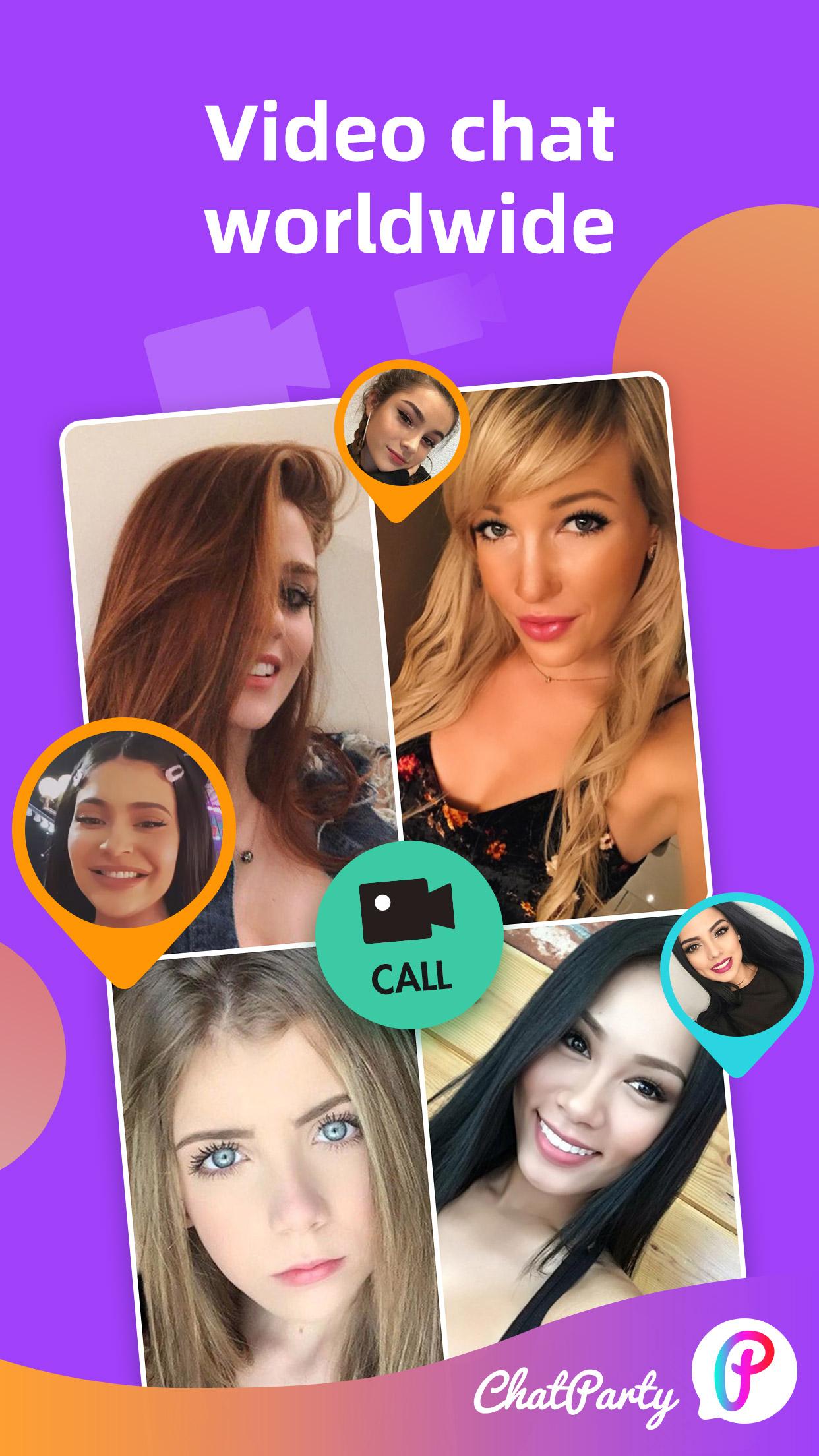 Download Chatparty-Live Video Chat App android on PC