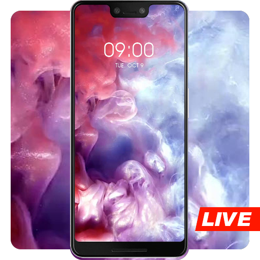 Colorful smoke fluid live wallpaper