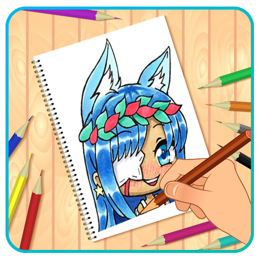 How to draw Gacha step by step