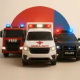 Police Car Firetruck Ambulance