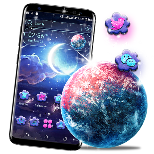 Night Moon Launcher Theme