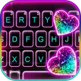 Colorful Crystal Heart Keyboar