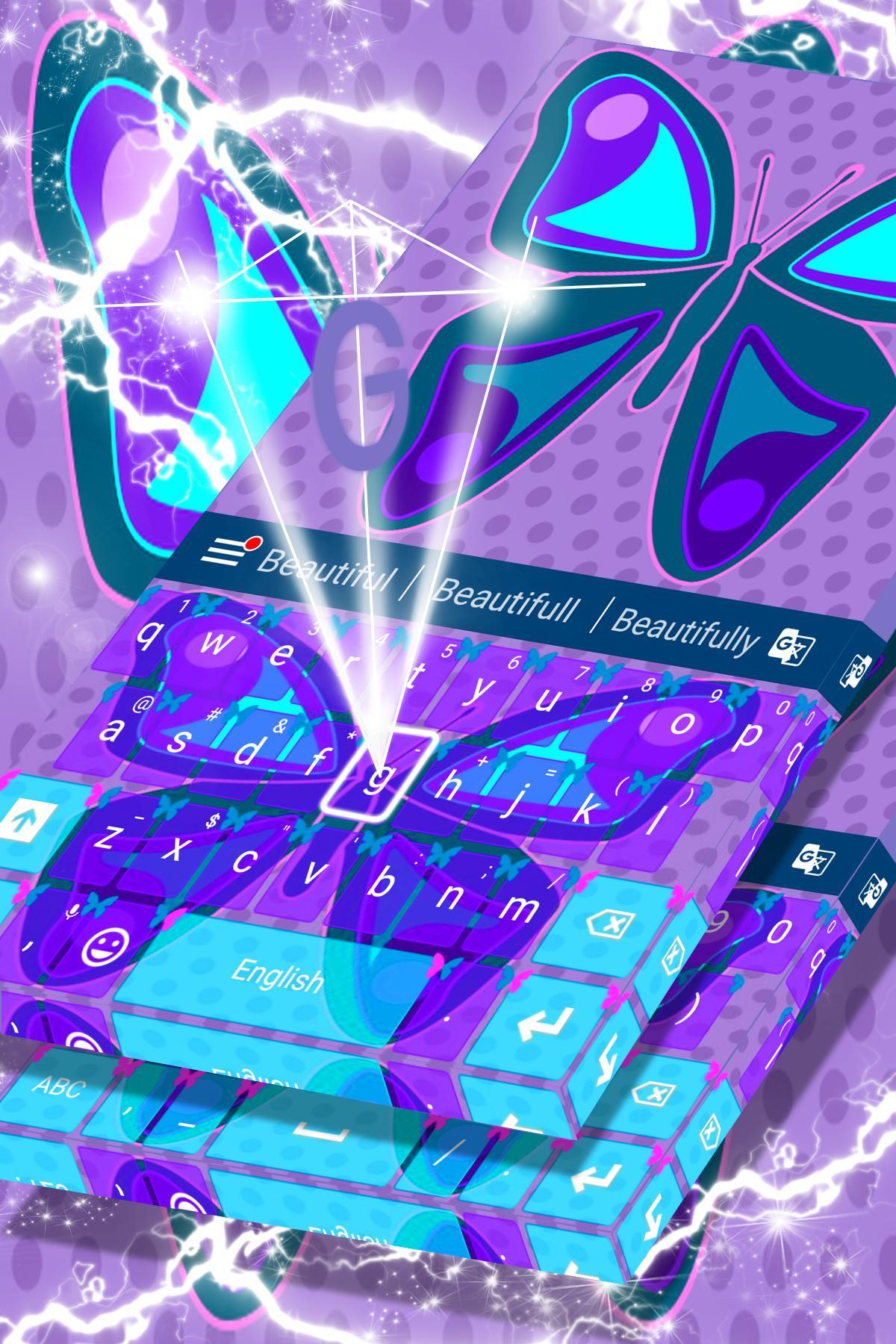 Download Cute Butterfly Keyboard android on PC