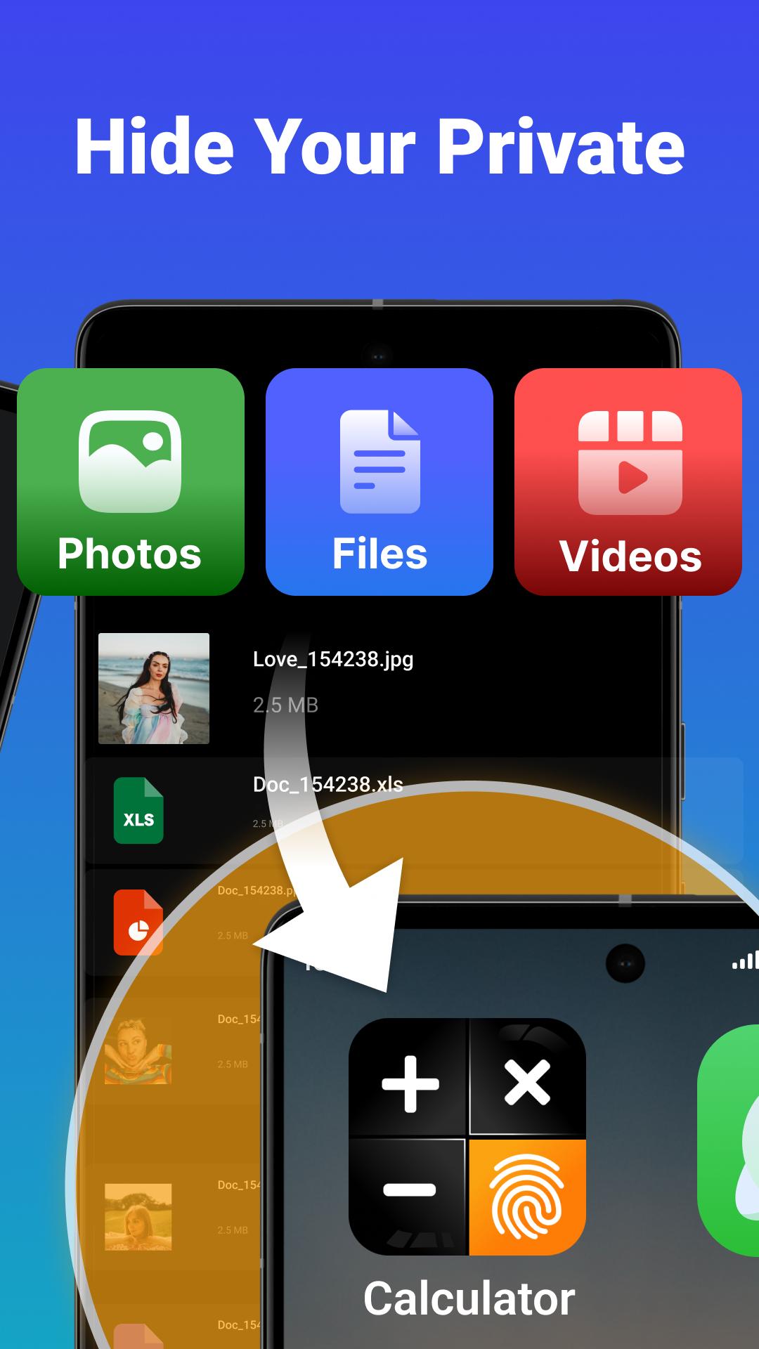 Download Photo Locker App : Calculator android on PC