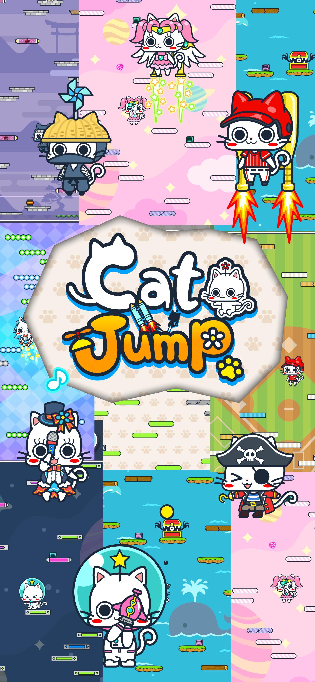 Download CatJump - adventure cat android on PC