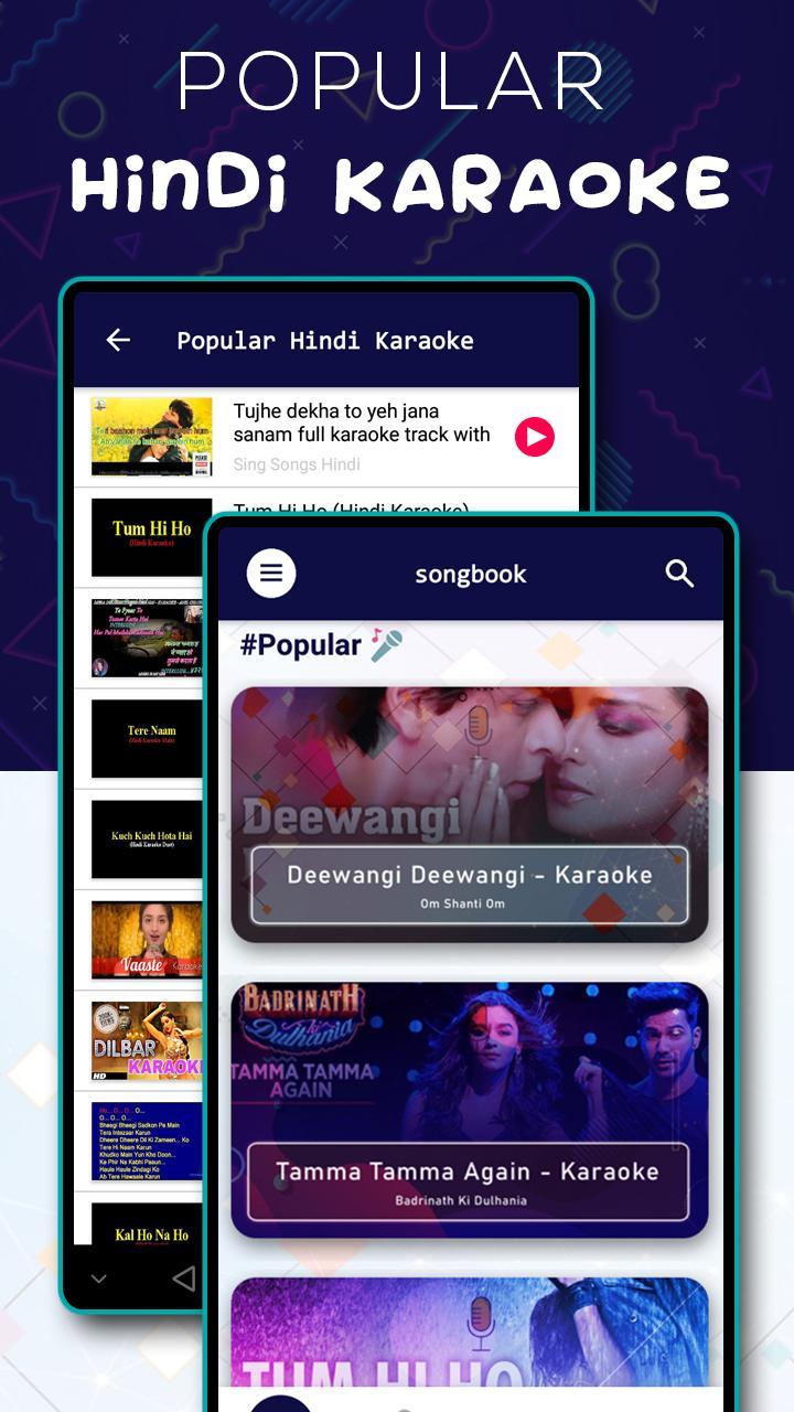 Descargar Free Hindi Karaoke Unlimited Songs, Sing Record en PC