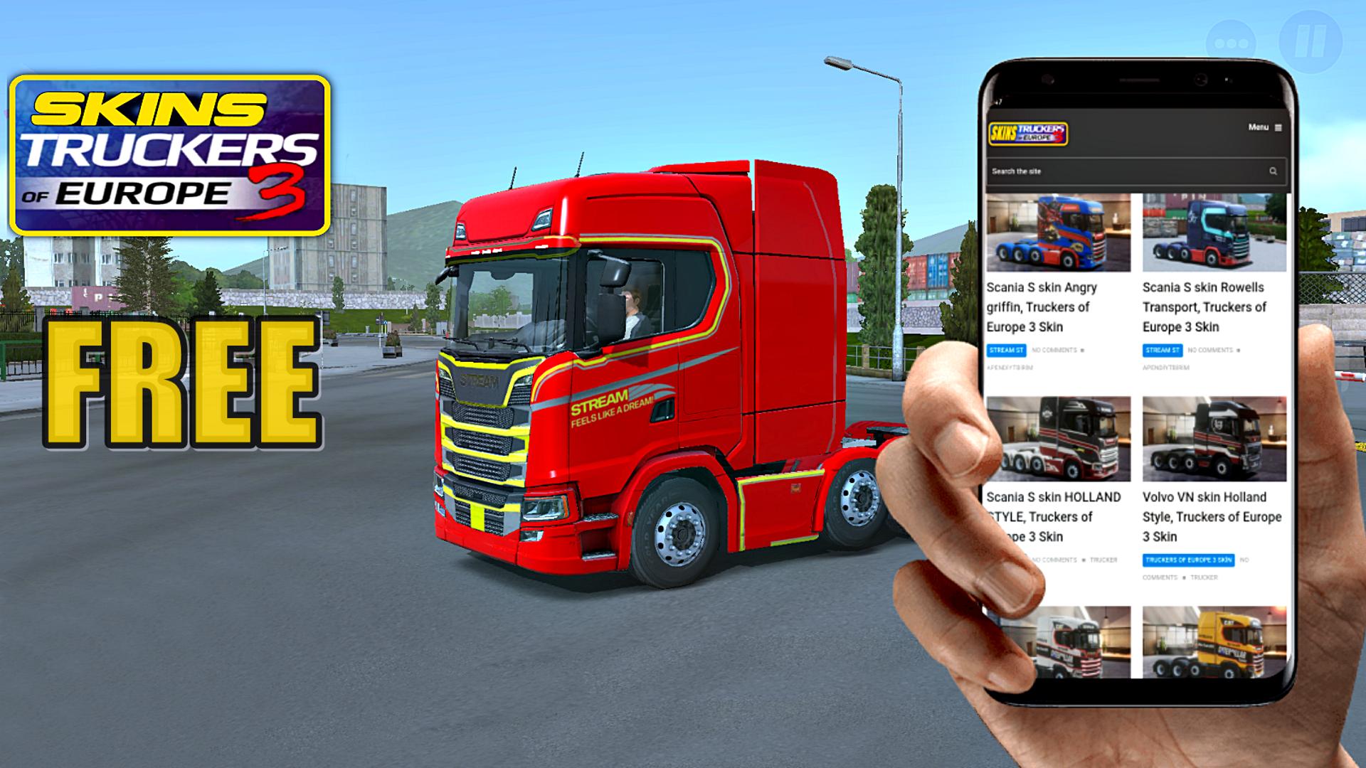 Download Skins Truckers of europe 3 android on PC