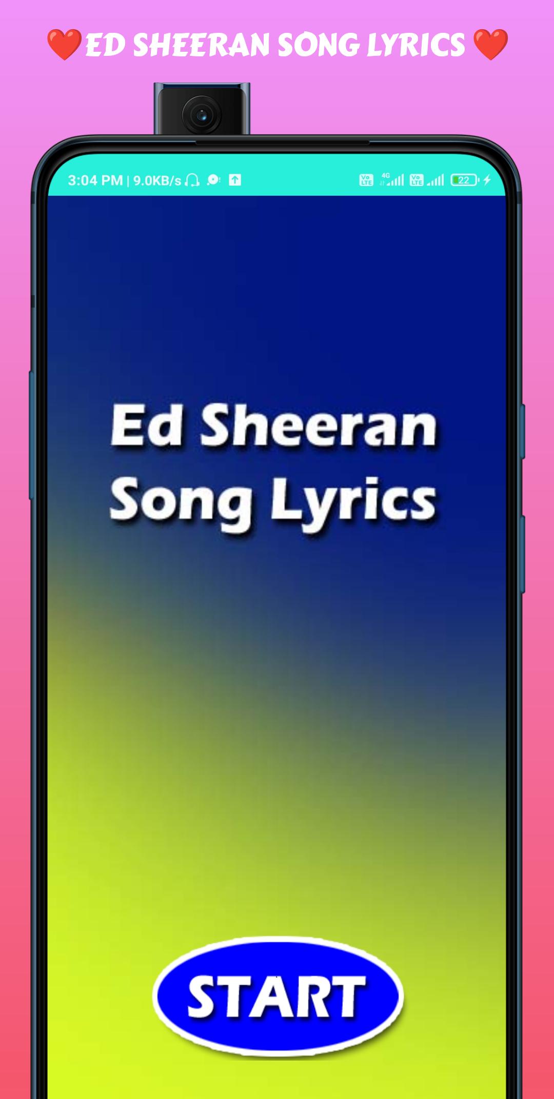 Скачать Ed Sheeran Song Lyrics 2023 на ПК | Официальный представитель  GameLoop