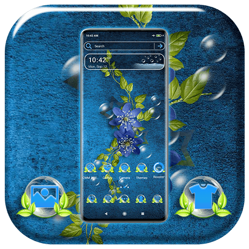 Blue Flower Theme