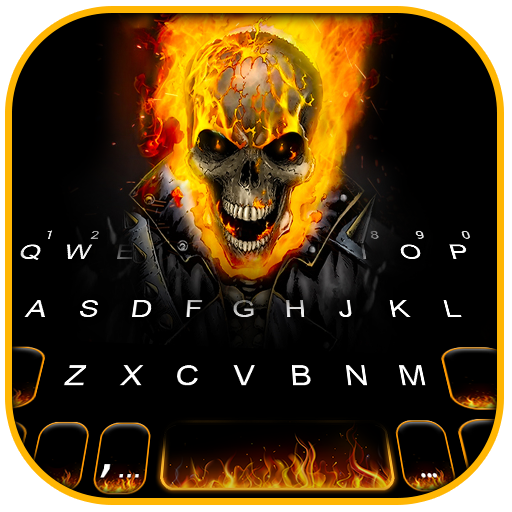Fiery Ghost Skull Theme