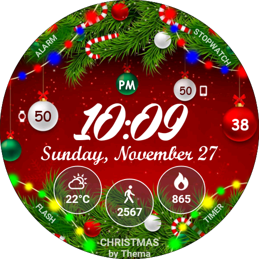 Christmas Lights Watch Face